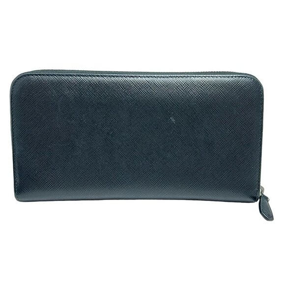 Auth PRADA - 1ML506 Black Leather Long Wallet - Picture 8 of 9